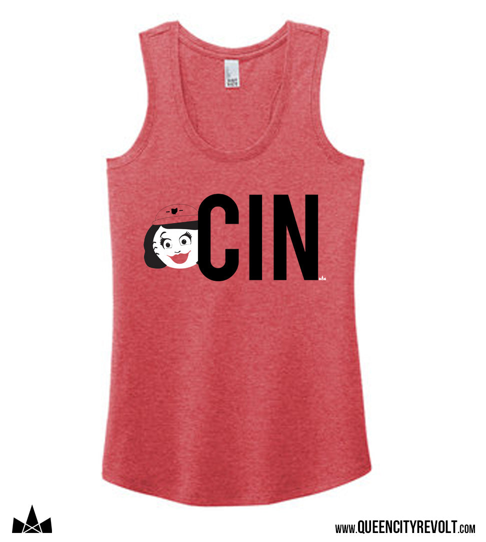Cincinnati Baseball, CIN Rosie Tank, Red