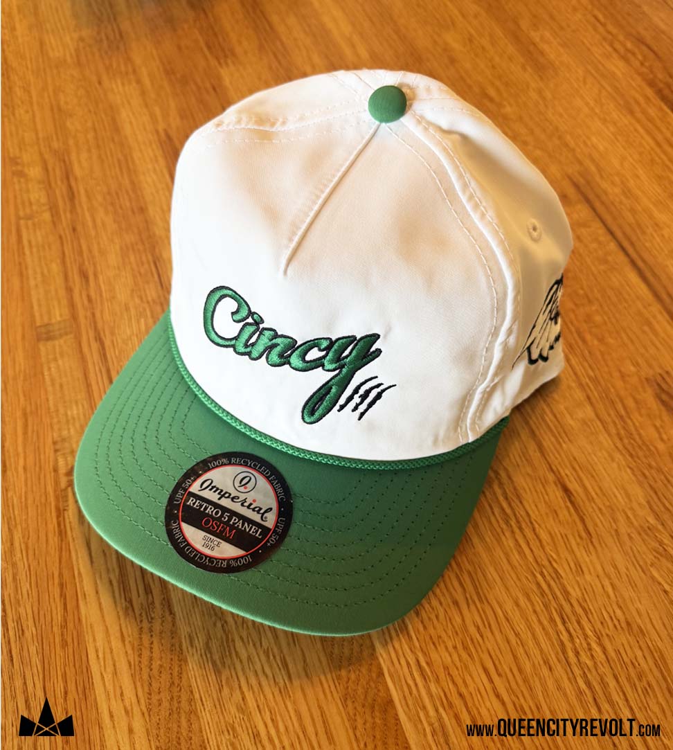 Harrison / The Ted Karras Cincy Hat - White/Green