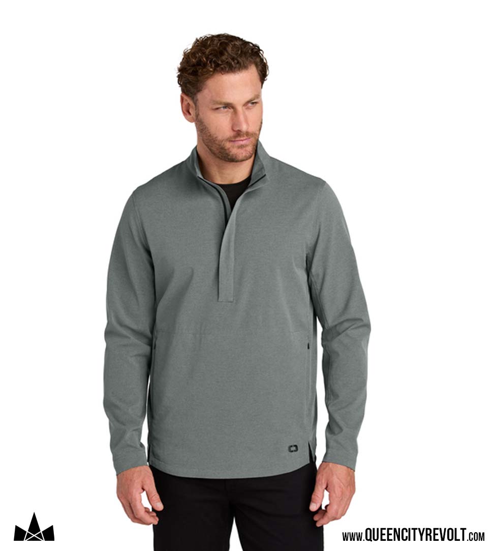 Harrison Ogio Half Zip Jacket, Grey
