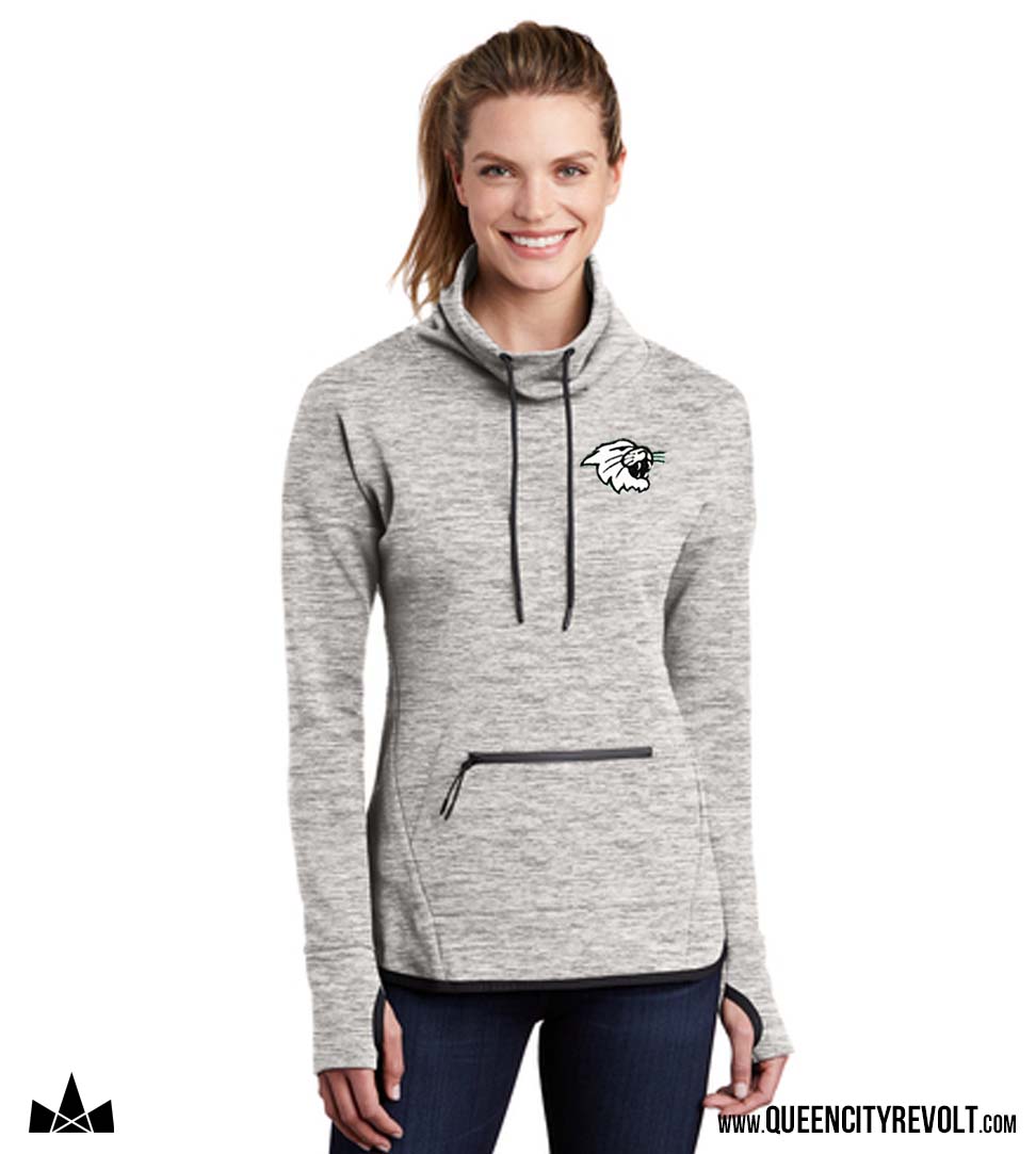 Harrison Women's Cowl Neck Pullover, Grey