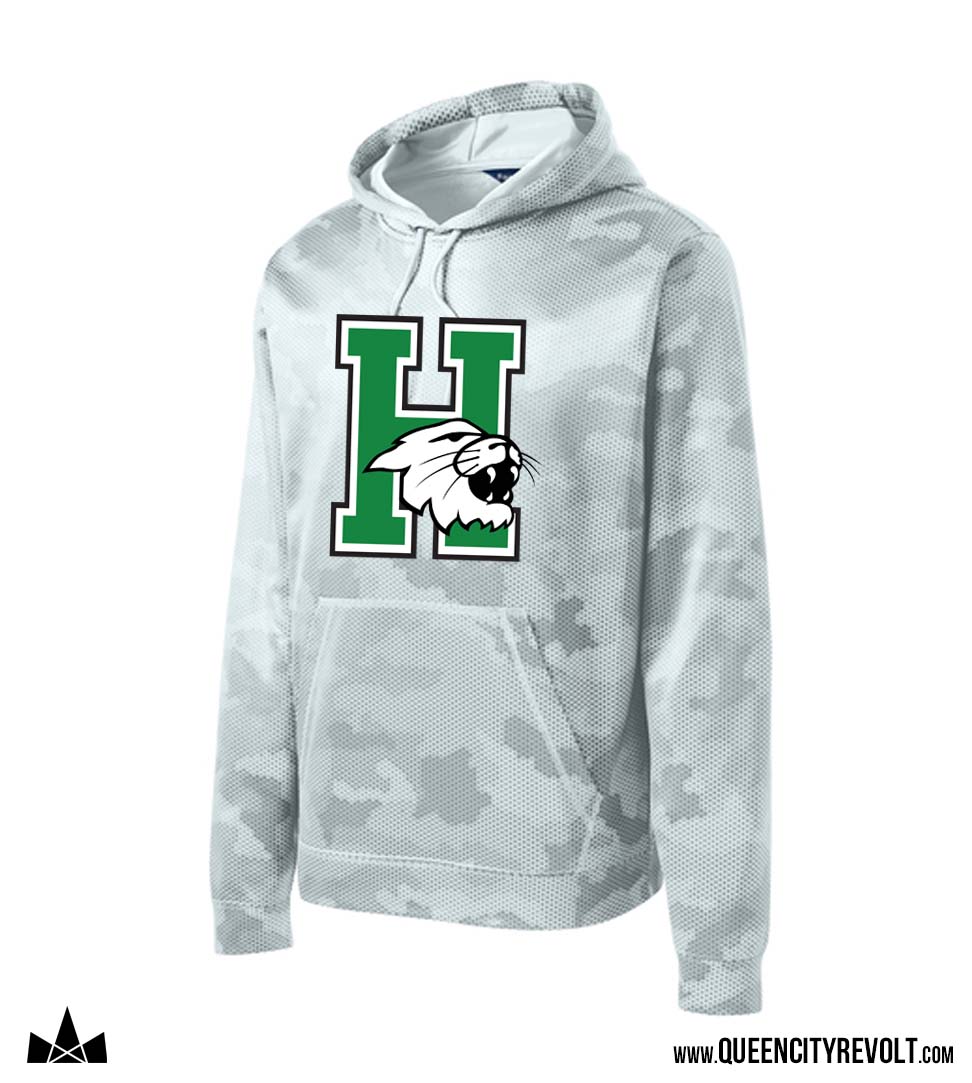 Harrison Youth Camo Performance Hoodie, White