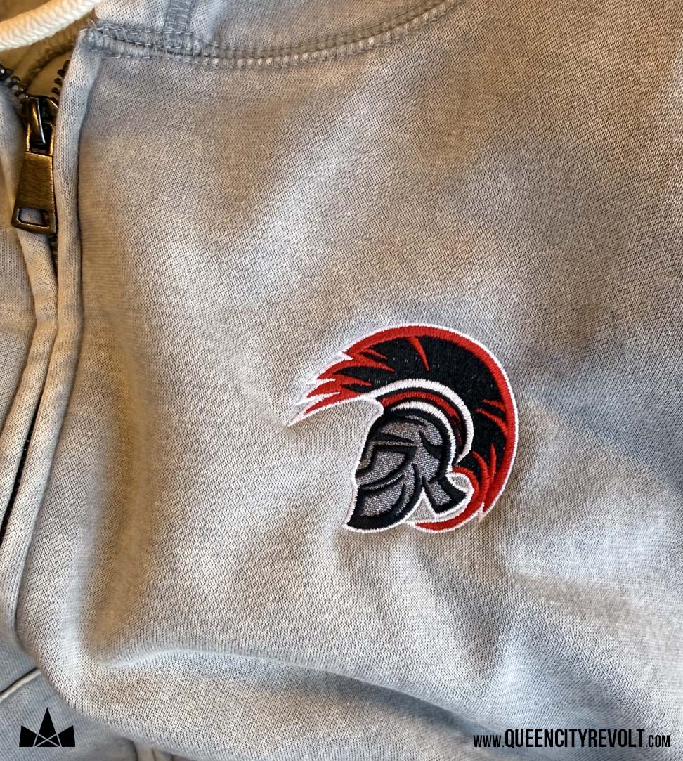 East Central Women's Zip Up Hoodie, Grey