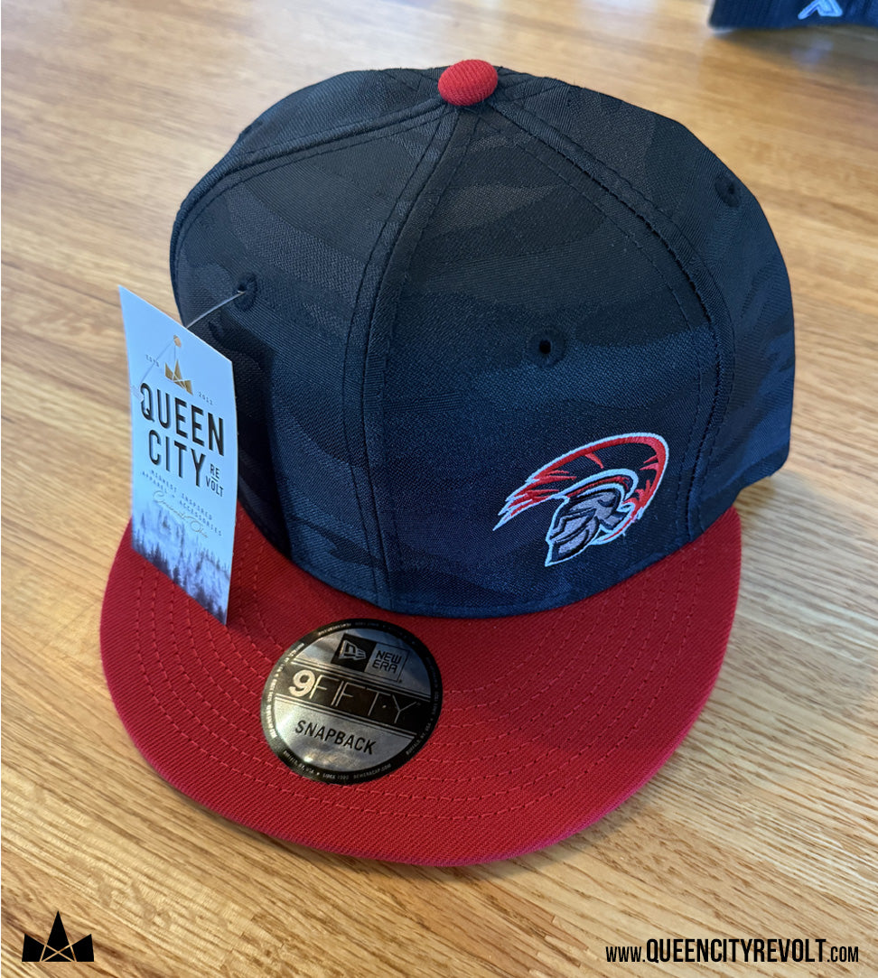 EC Snapback, Black Camo/Red