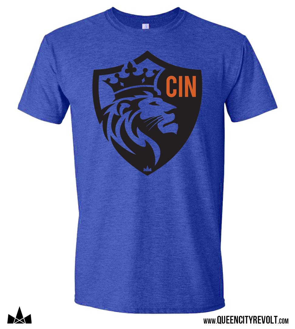 Cincinnati Soccer, Crest T-Shirt, Blue