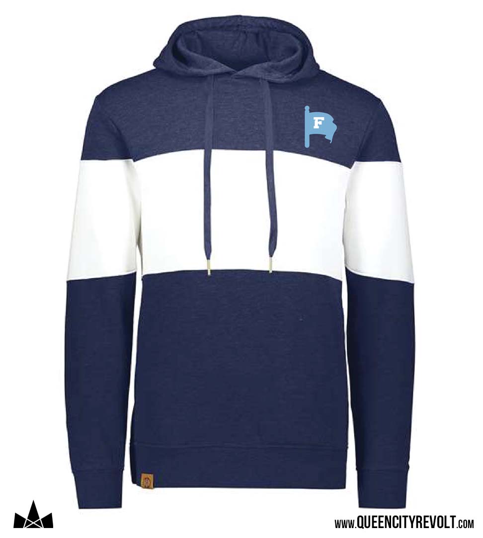 Finneytown Varsity Hoodie, Navy/White