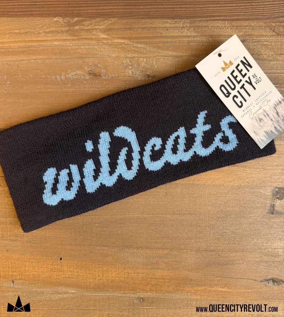 Franklin Co Knit Headband, Navy/Carolina Blue