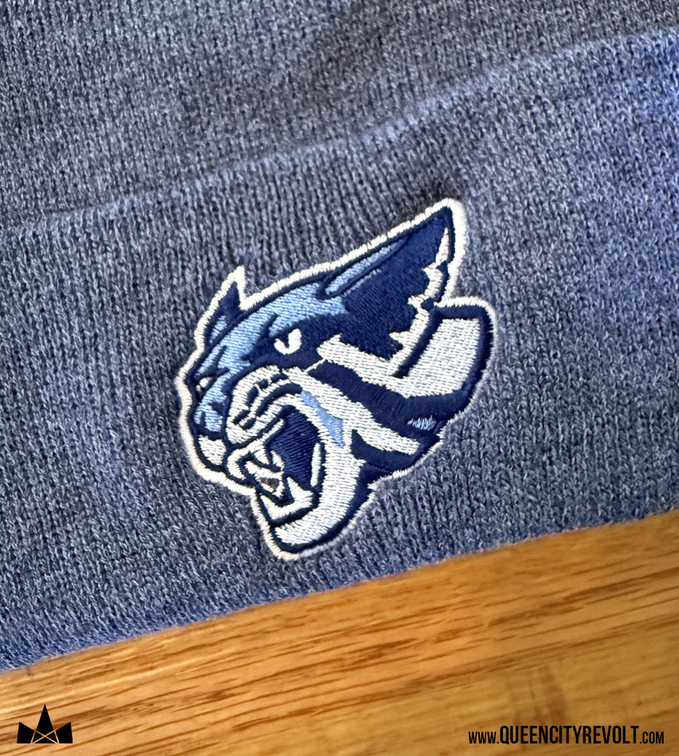 Franklin Co, Knit Cuff Beanie, Heather Navy