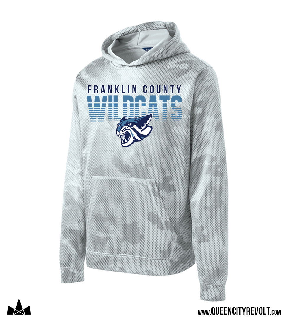 Franklin Co Youth Camo Performance Hoodie, White