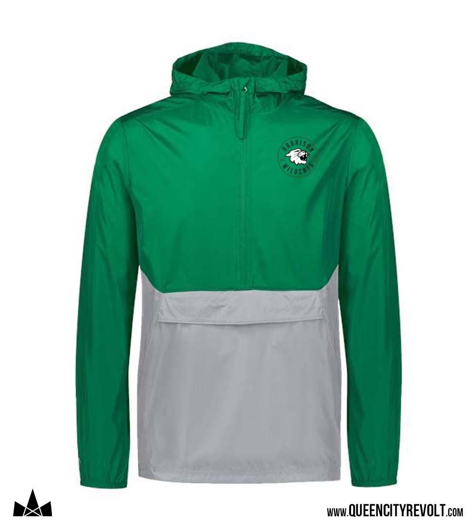 Harrison Holloway Quarter Zip Jacket, Grey/Green