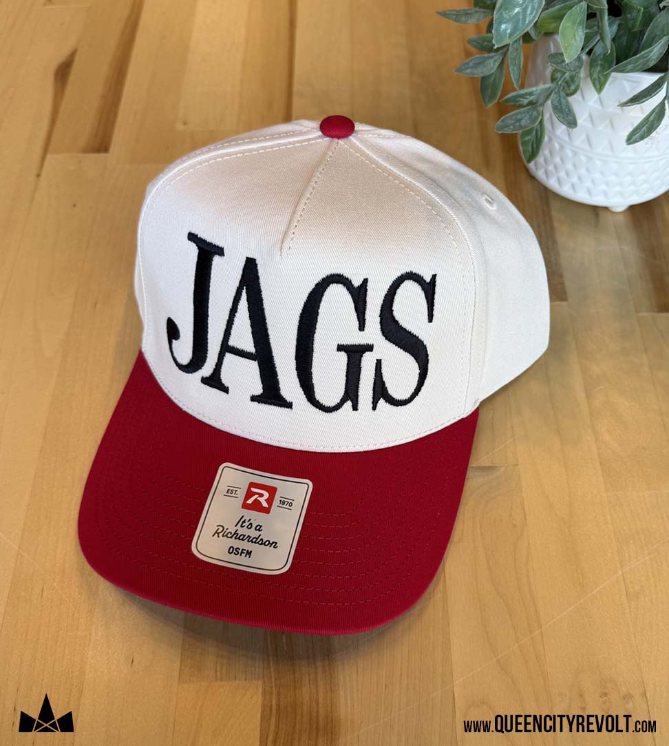 STJB JAGS Snapback, Red/Cream