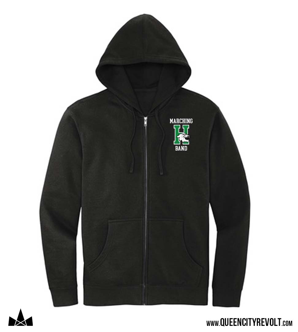 Harrison Band Full-Zip Hoodie, Black