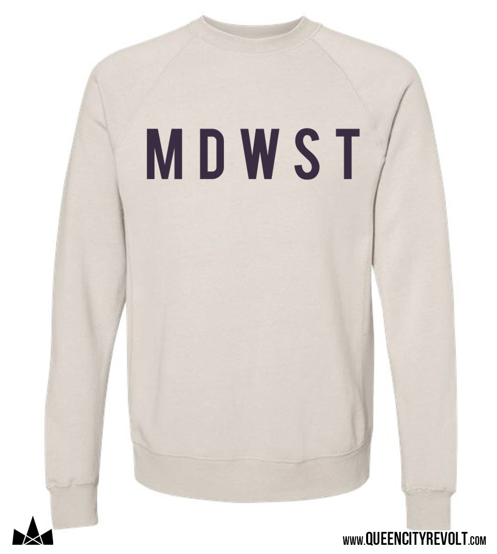Midwest Crew Sweatshirt, Stone Heather