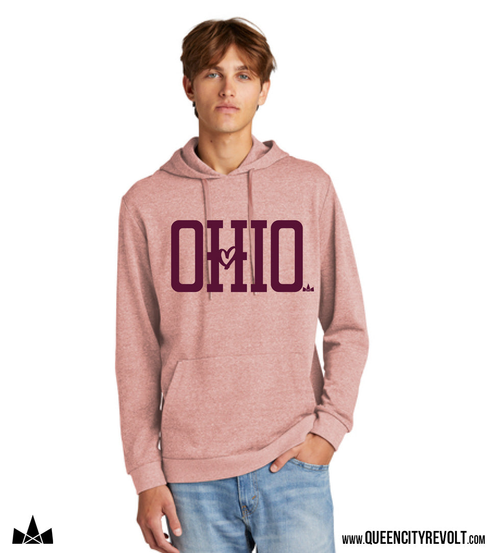 Ohio Block Hoodie, Blush Frost