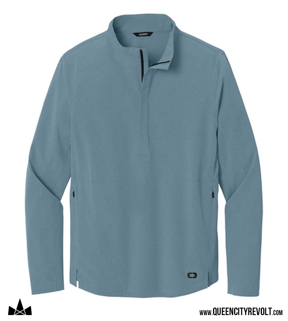 QCR Ogio Half Zip Jacket, Sky Blue