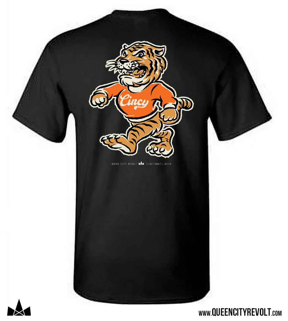 Cincinnati Football, Tiger T-Shirt, Black