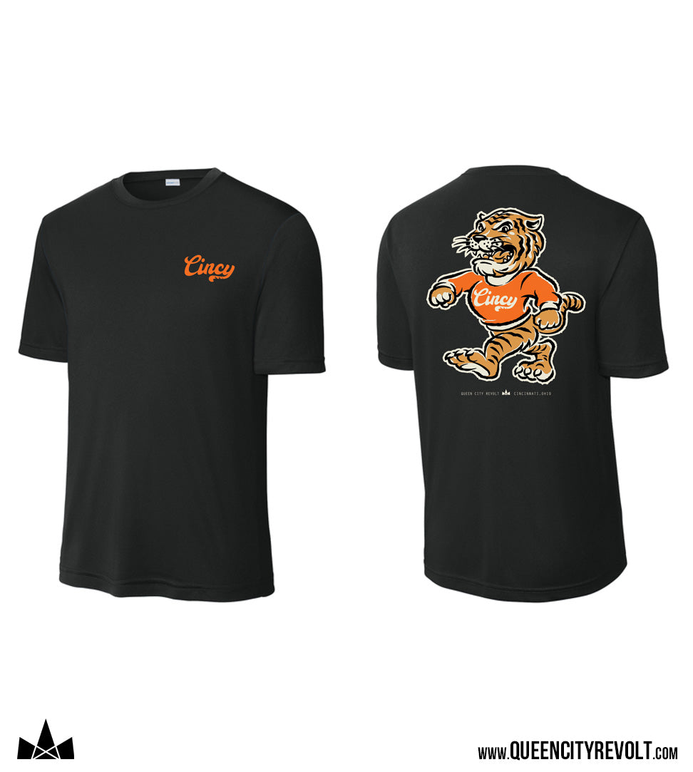 Cincinnati Football, Tiger T-Shirt, Black