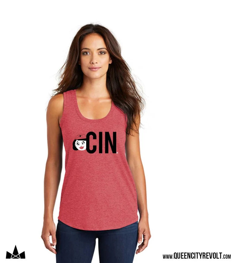 Cincinnati Baseball, CIN Rosie Tank, Red