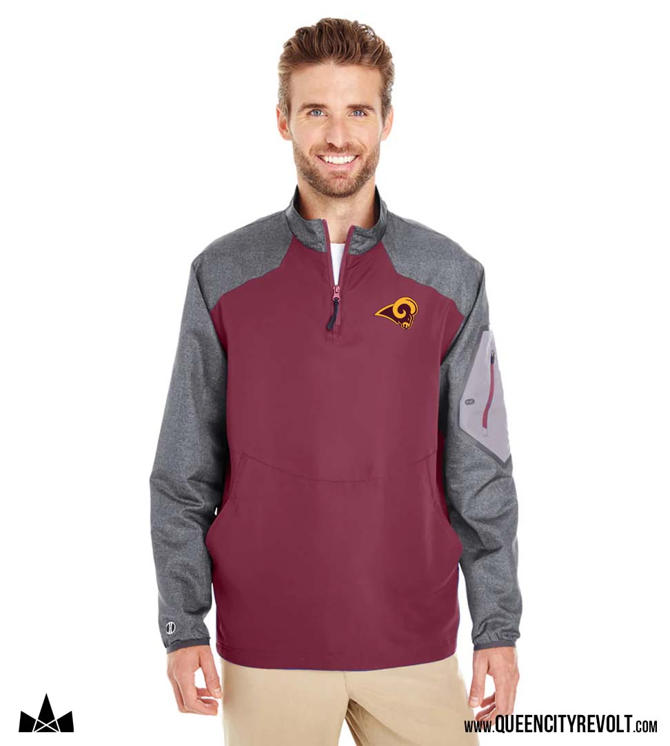 Ross Adult Holloway Raider Jacket, Maroon/Grey