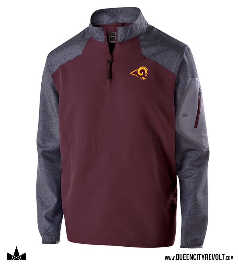 Ross Adult Holloway Raider Jacket, Maroon/Grey