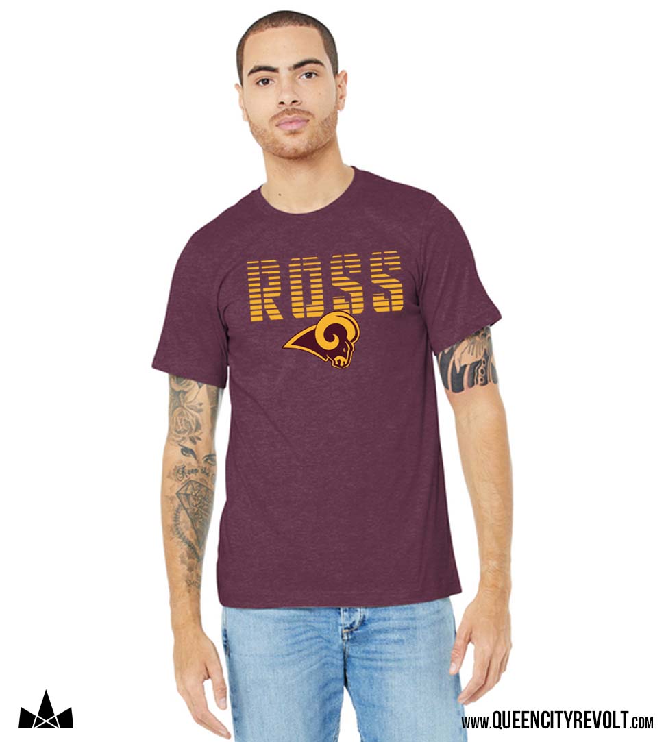 Ross Adult Tshirt, Maroon