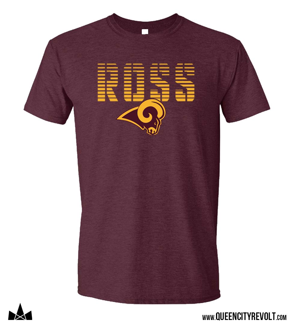 Ross Adult Tshirt, Maroon