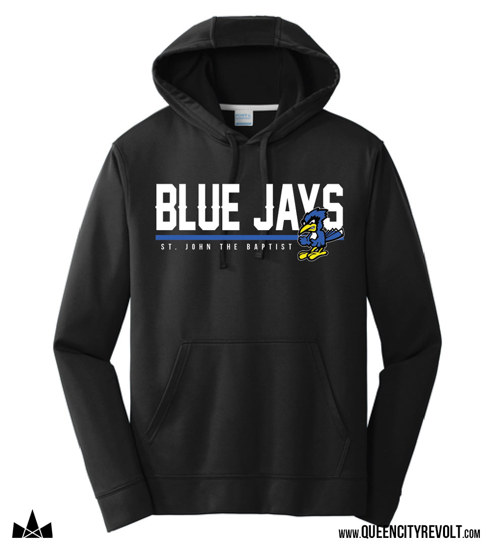 STJB Dry Ridge, ADULT Performance Hoodie, Black