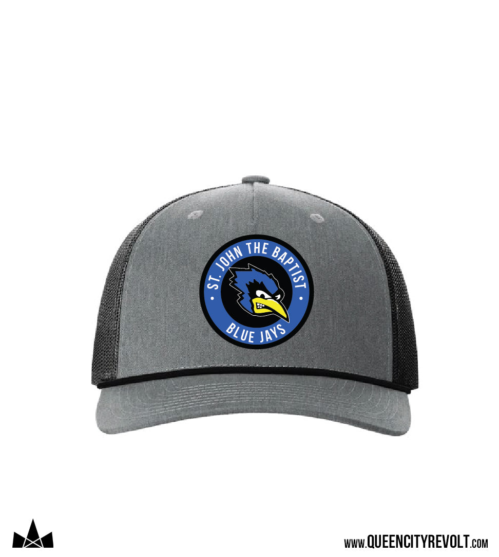 STJB Dry Ridge, Richardson Snapback Trucker Cap, Grey/Black