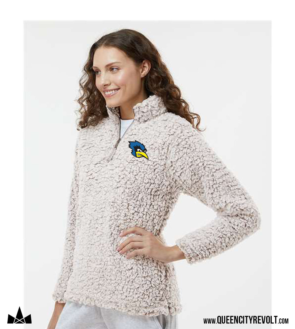 St John Dry Ridge, Ladies Sherpa 1/4 Zip, Oatmeal