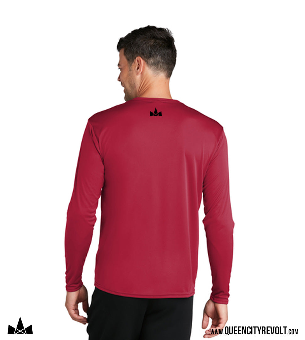 STJB Adult Performance Longsleeve Tee, Red