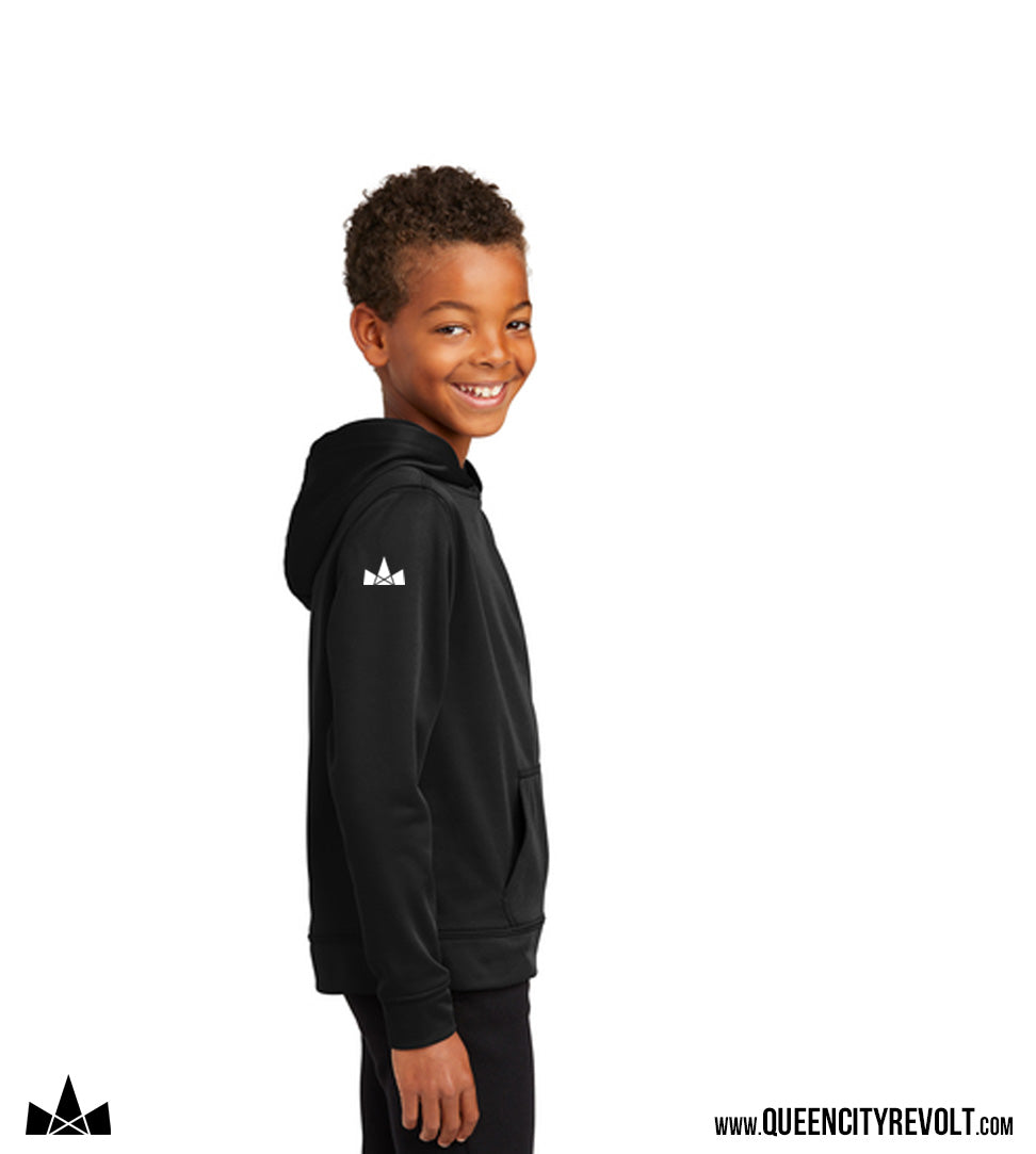 STJB Youth Performance Hoodie, Black
