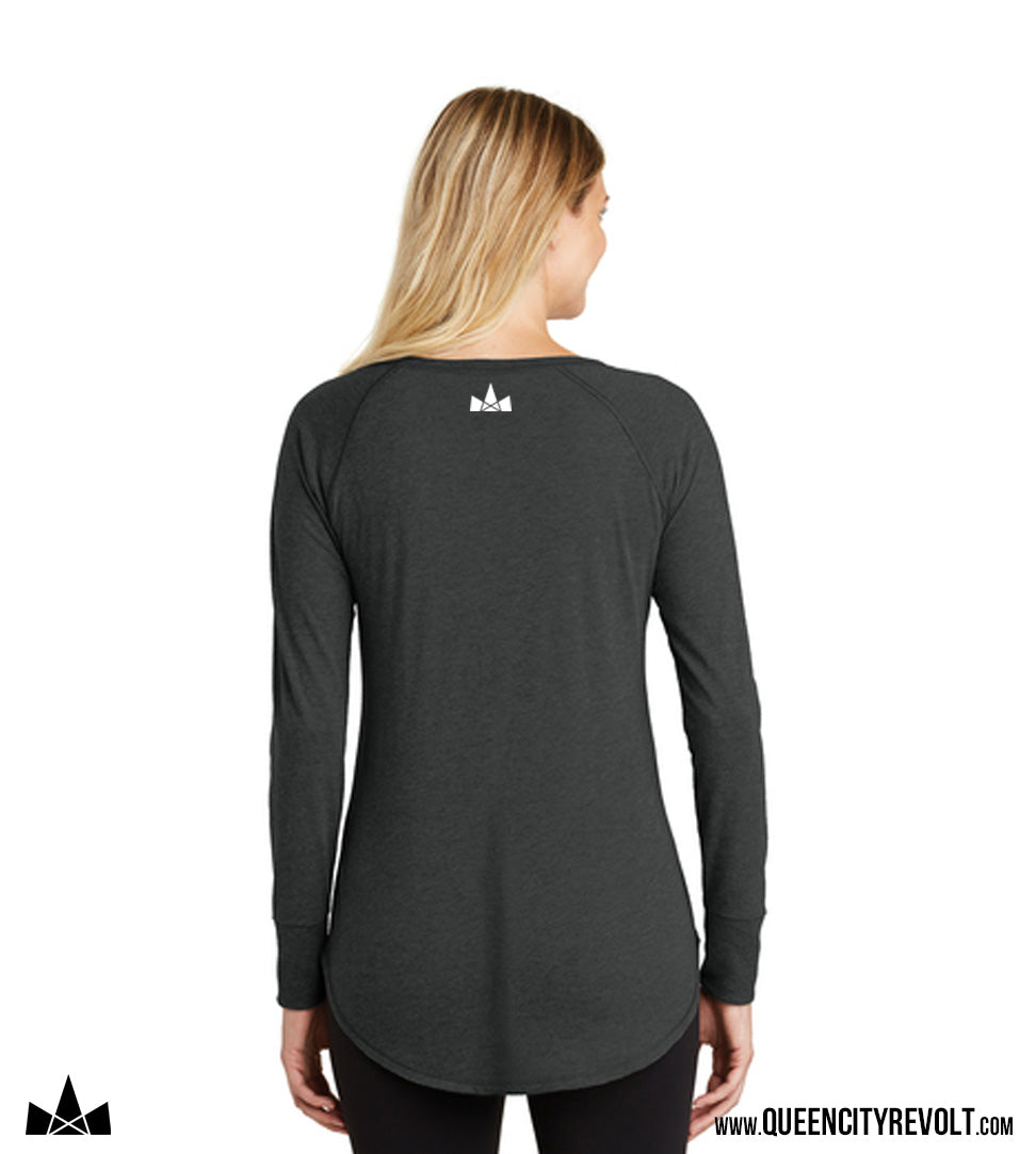 STJB Women's Longsleeve Tee, Dark Grey