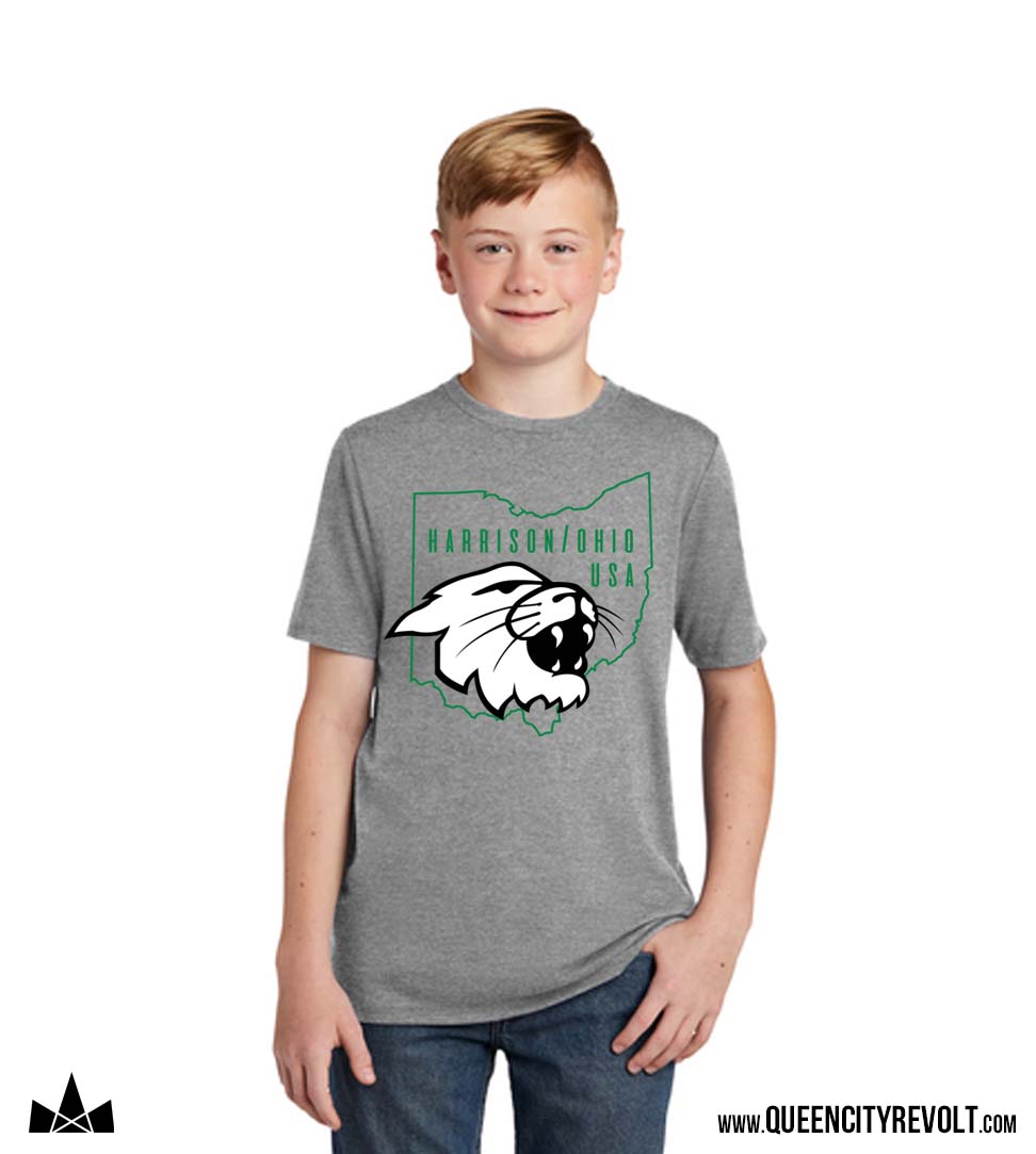 Harrison Youth Ohio Wildcat T-shirt, Grey
