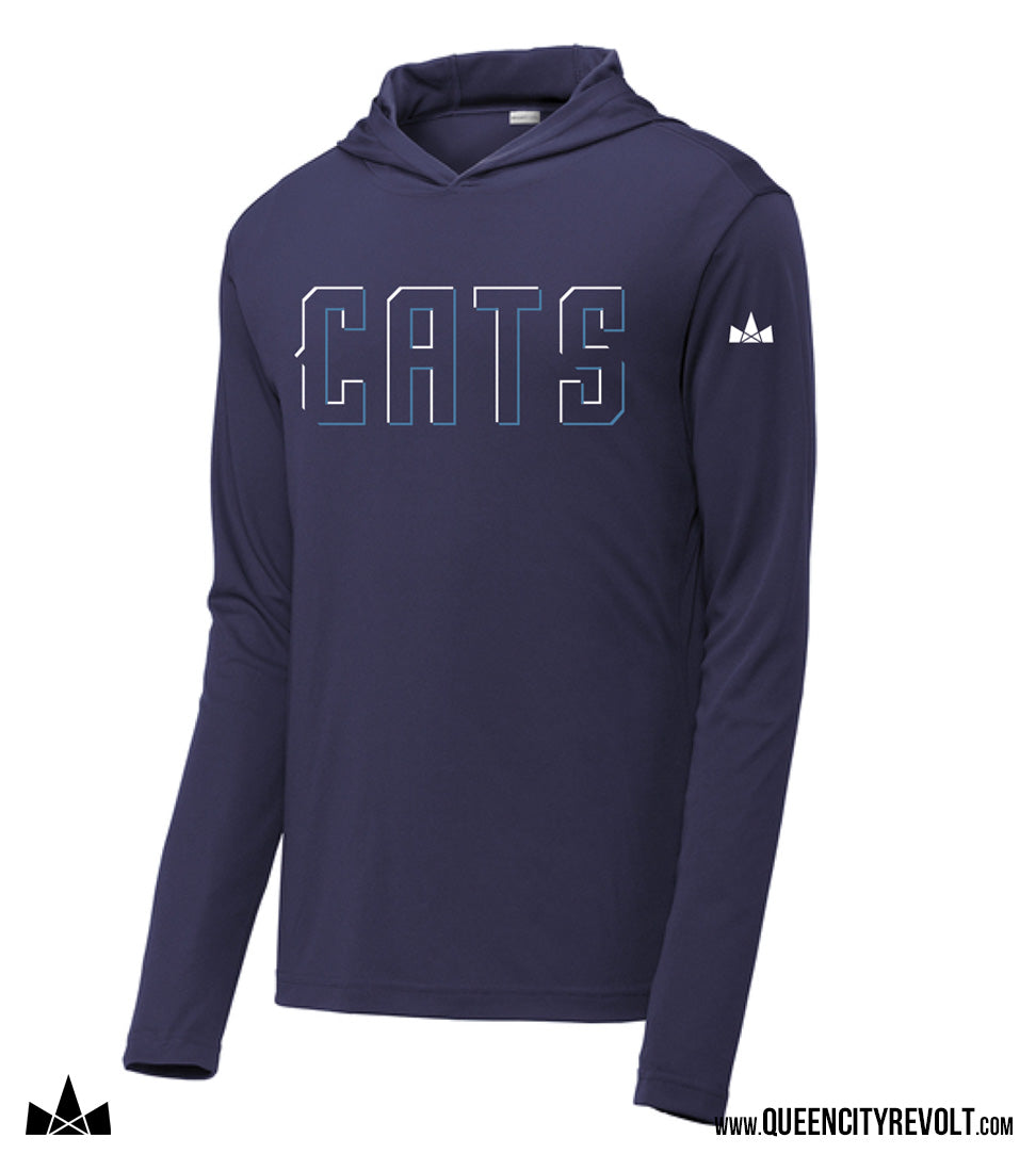 Franklin Co CATS Youth Performance Longsleeve, Navy