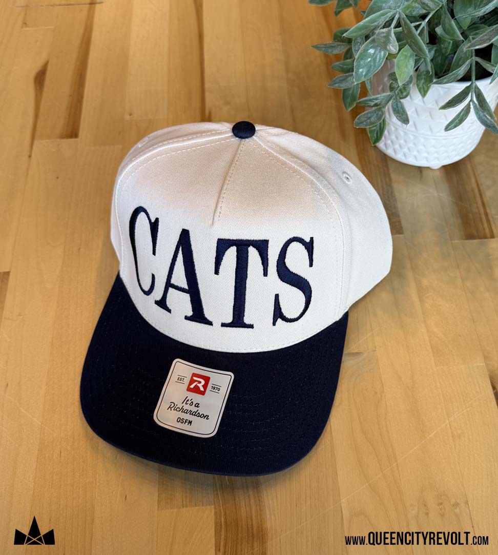 Franklin Co CATS Snapback, Navy/Cream