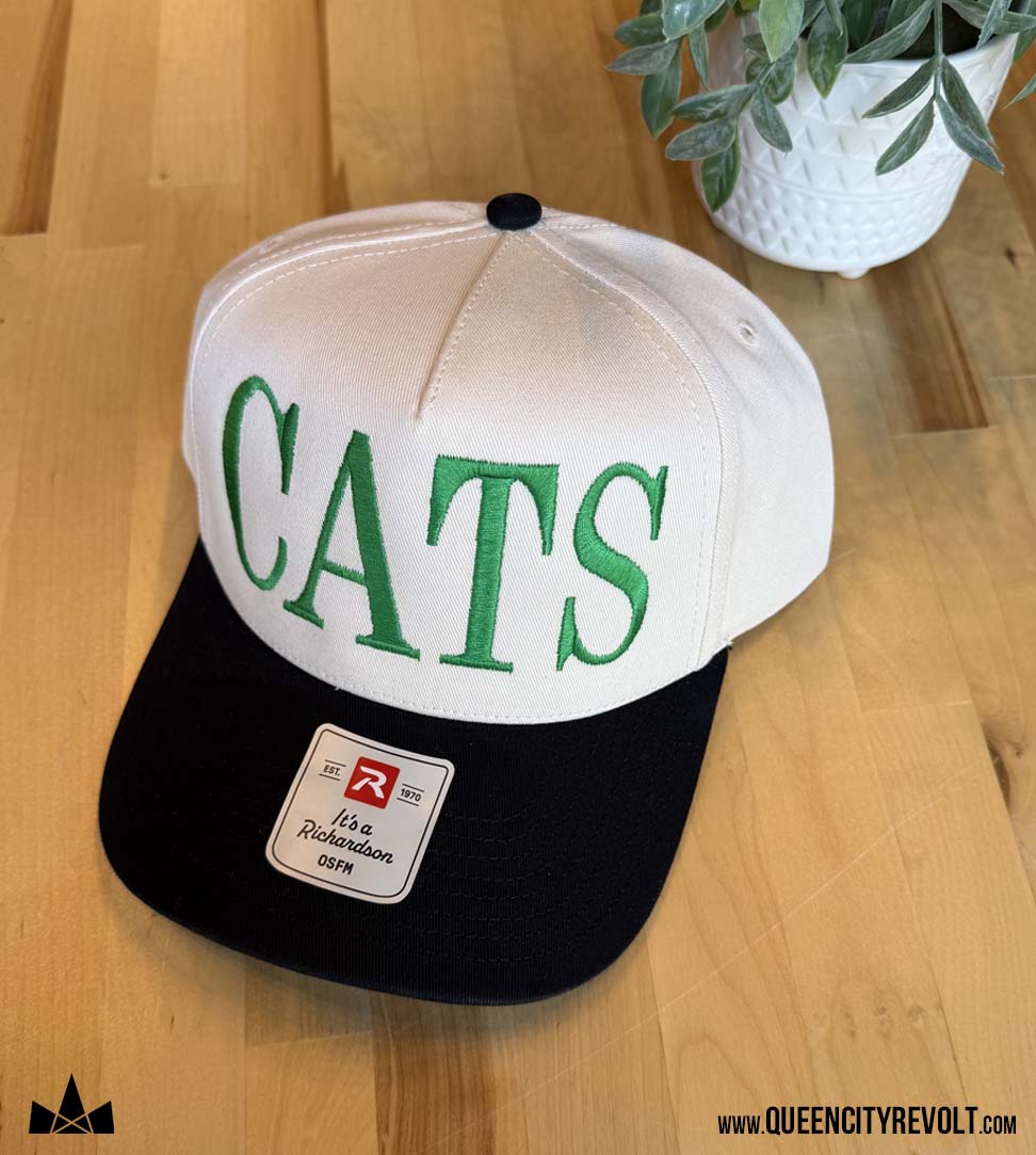 Harrison CATS Snapback, Black/Cream/Green