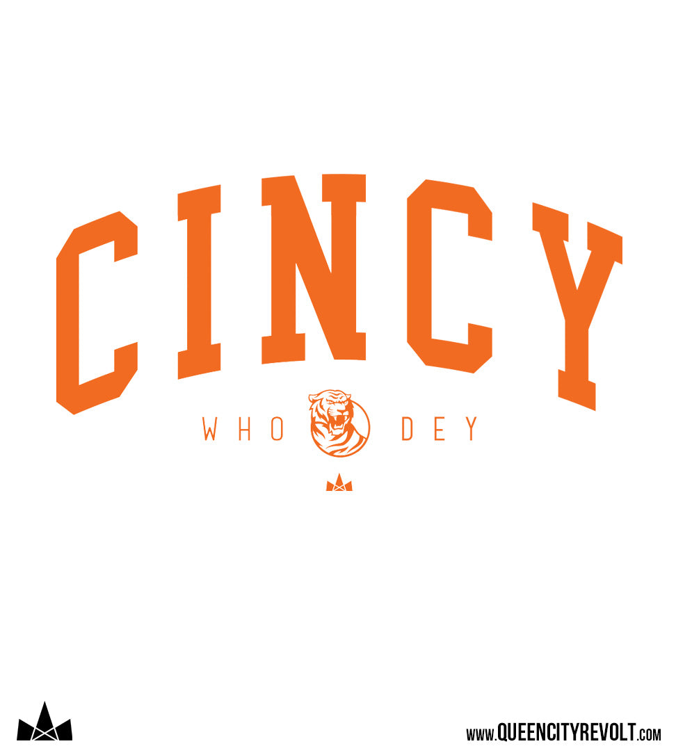 Cincinnati Football, Cincy Arched T-Shirt, Grey