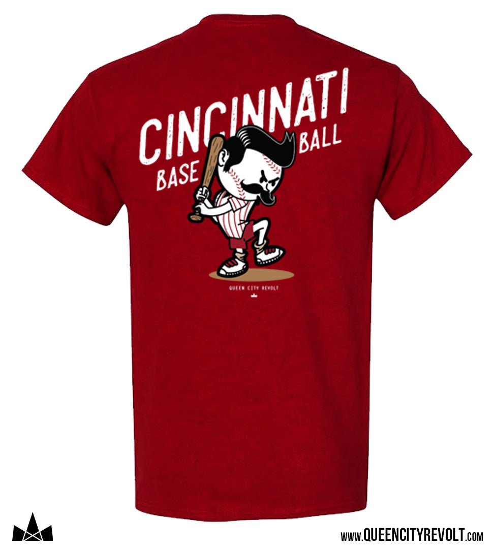Cincinnati Baseball, Young Mr Red T-Shirt, Heather Dark Red