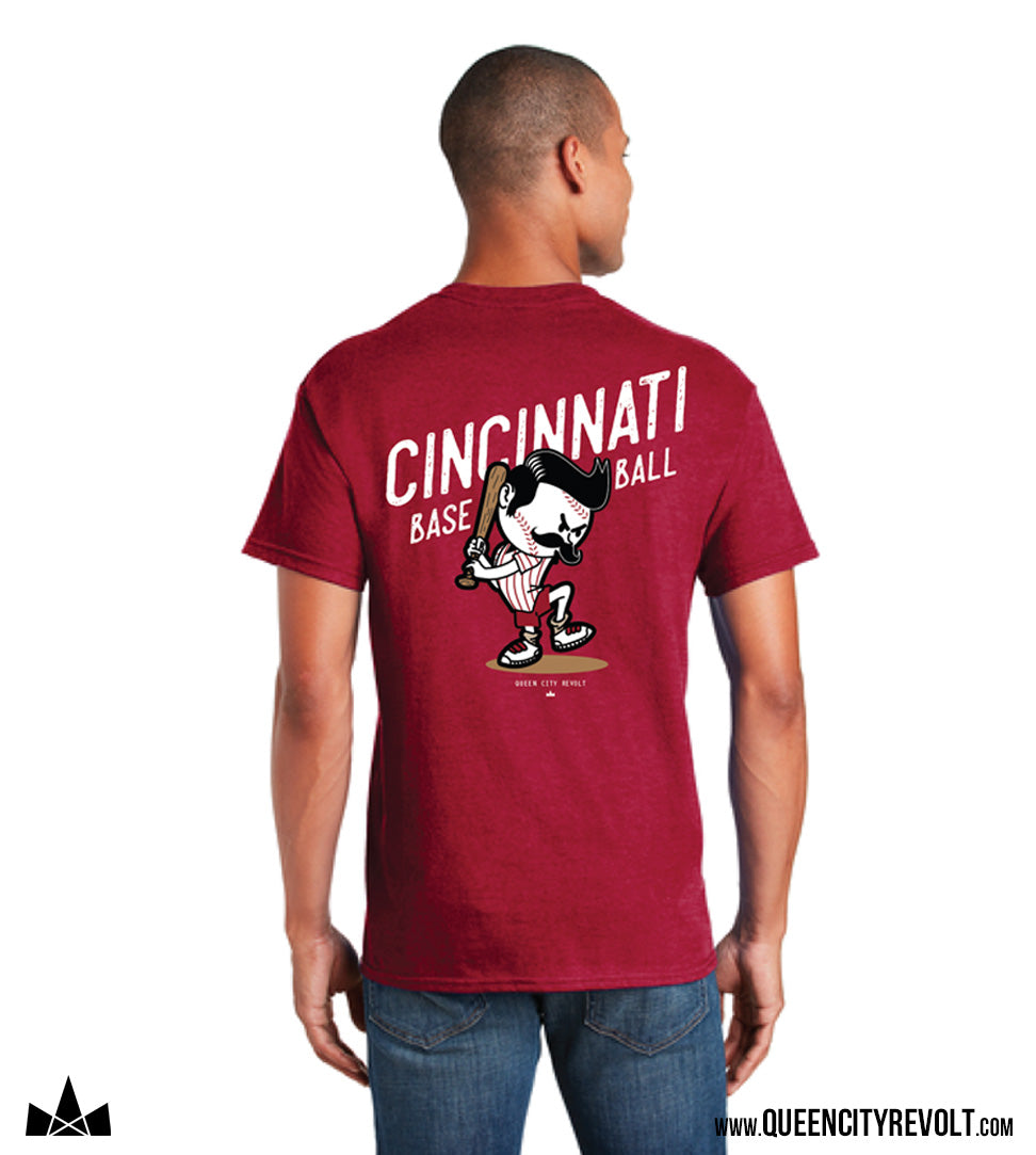 Cincinnati Baseball, Young Mr Red T-Shirt, Heather Dark Red