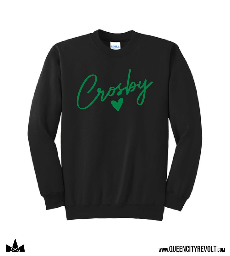Crosby Youth Crew Sweatshirt, Black