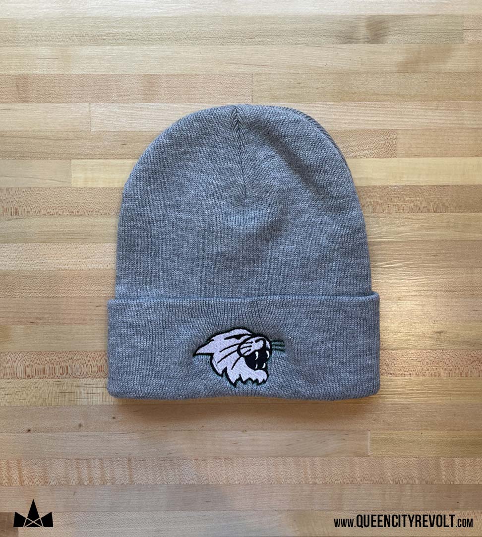 Harrison Knit Cuff Beanie, Grey