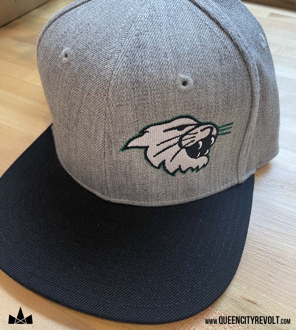 Harrison Adult Snapback Hat, Black/Grey