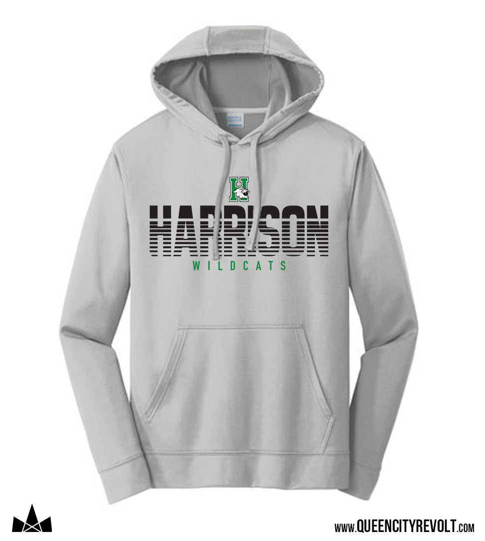 Harrison Adult Performance Hoodie, Grey