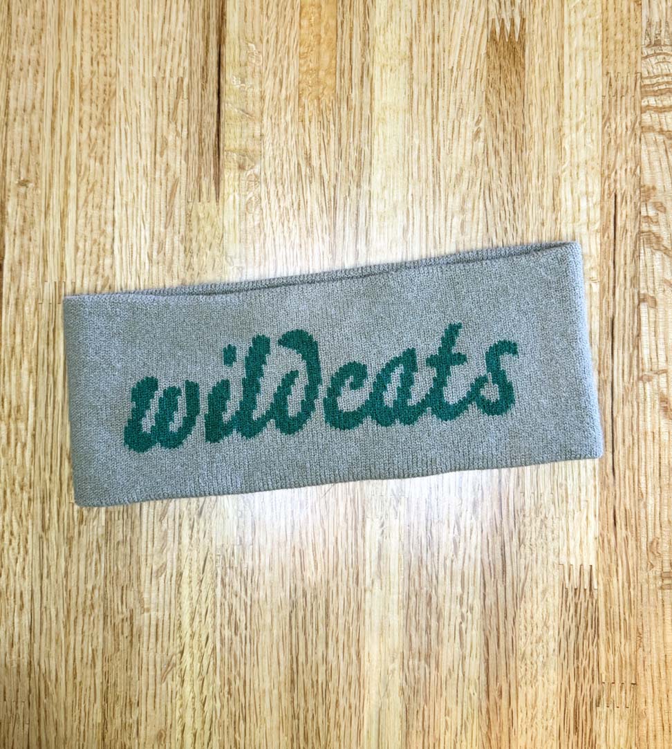 Harrison Knit Headband, Khaki/Green