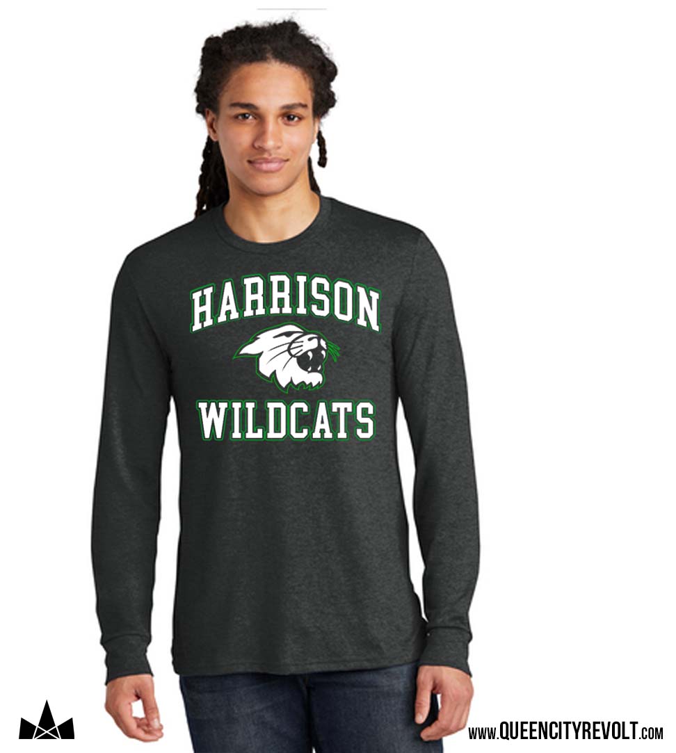 Harrison Triblend Longsleeve Tee, Black Heather
