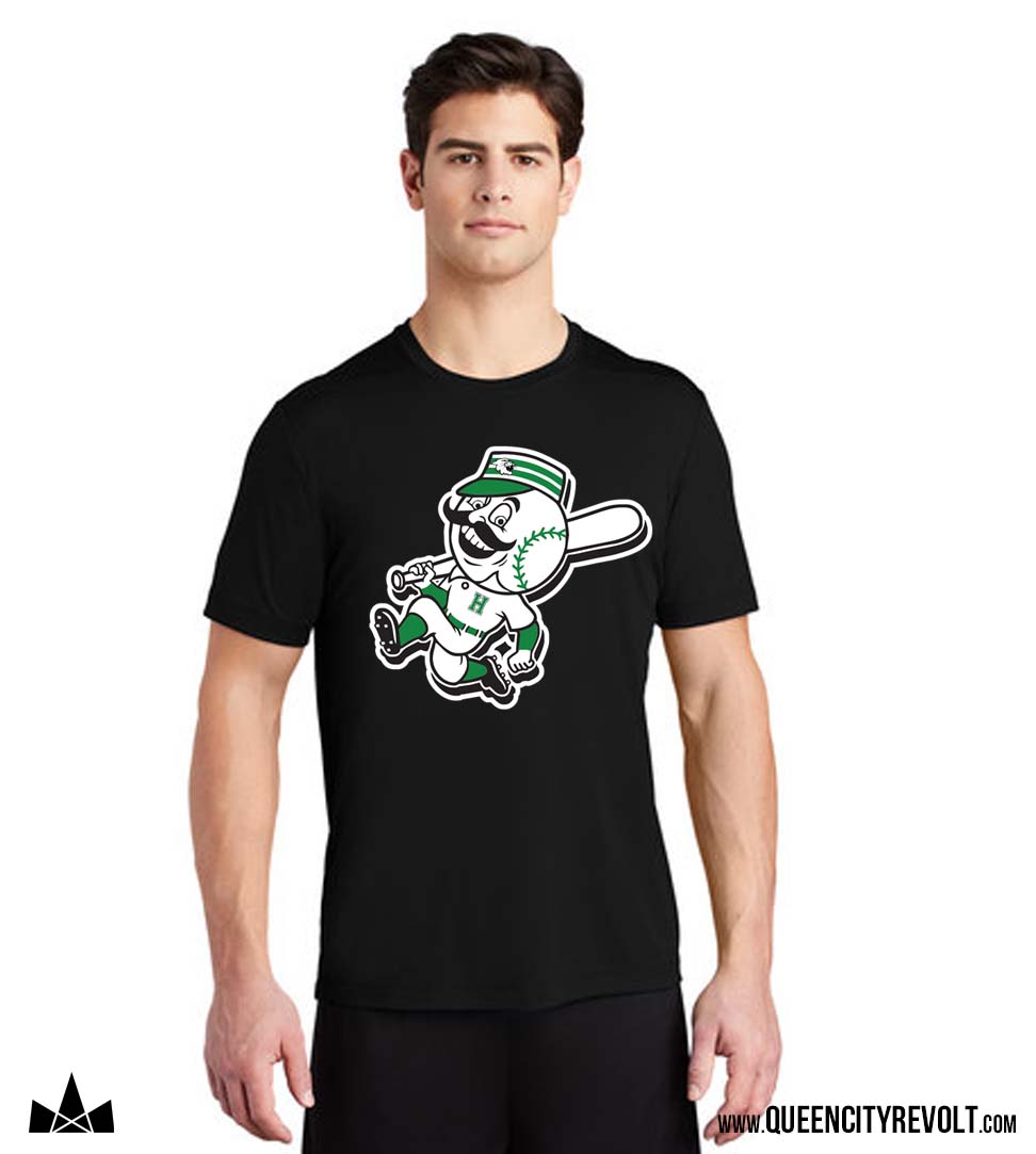 Harrison Baseball Adult Tshirt, Black