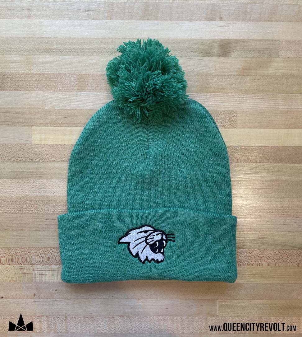 Harrison Knit Pom Beanie, Green