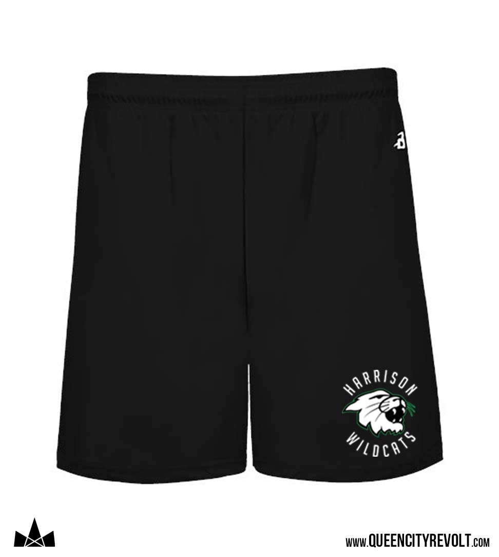 Harrison Youth Badger Performance Shorts, Black