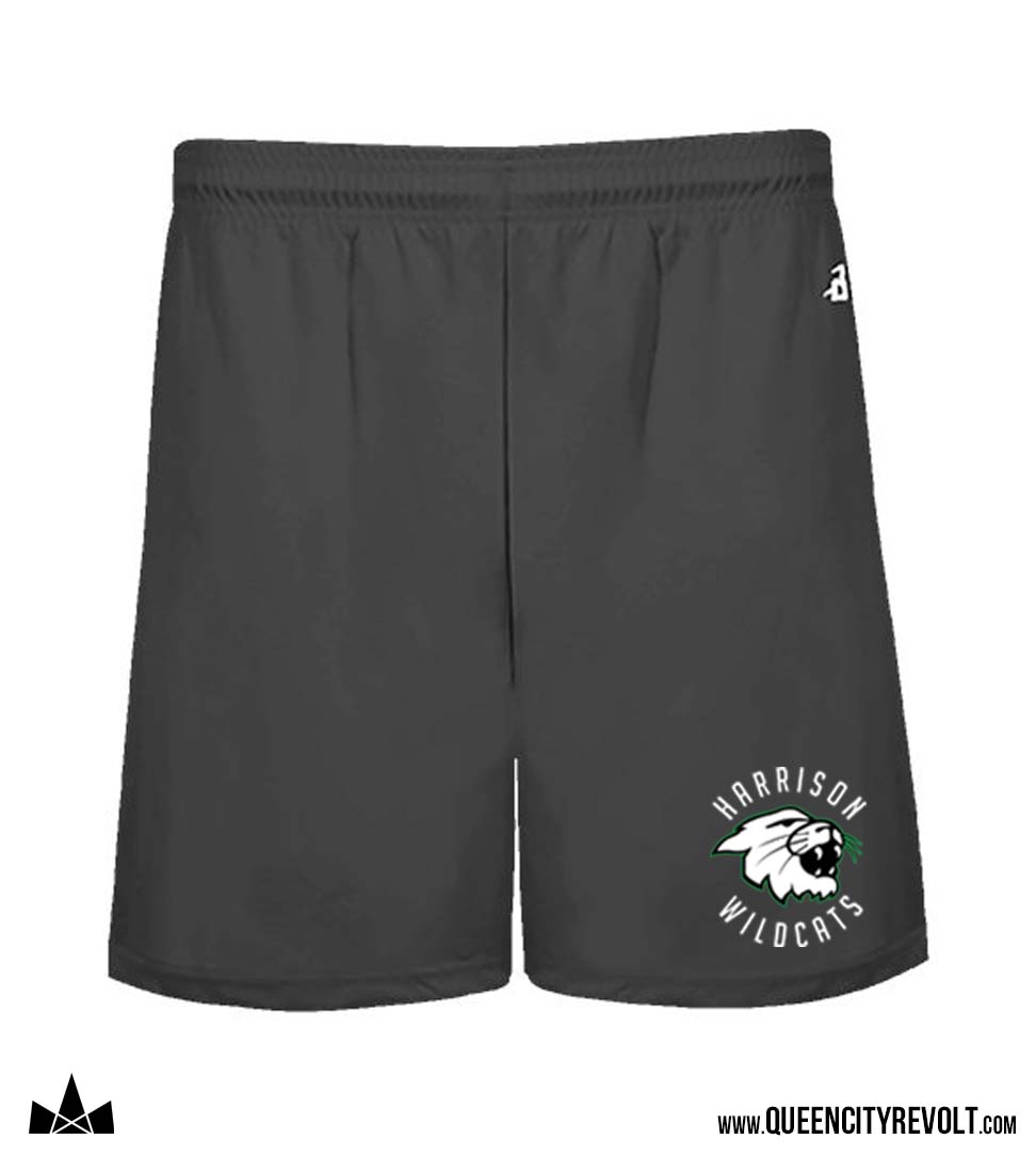 Harrison Youth Badger Performance Shorts, Grey
