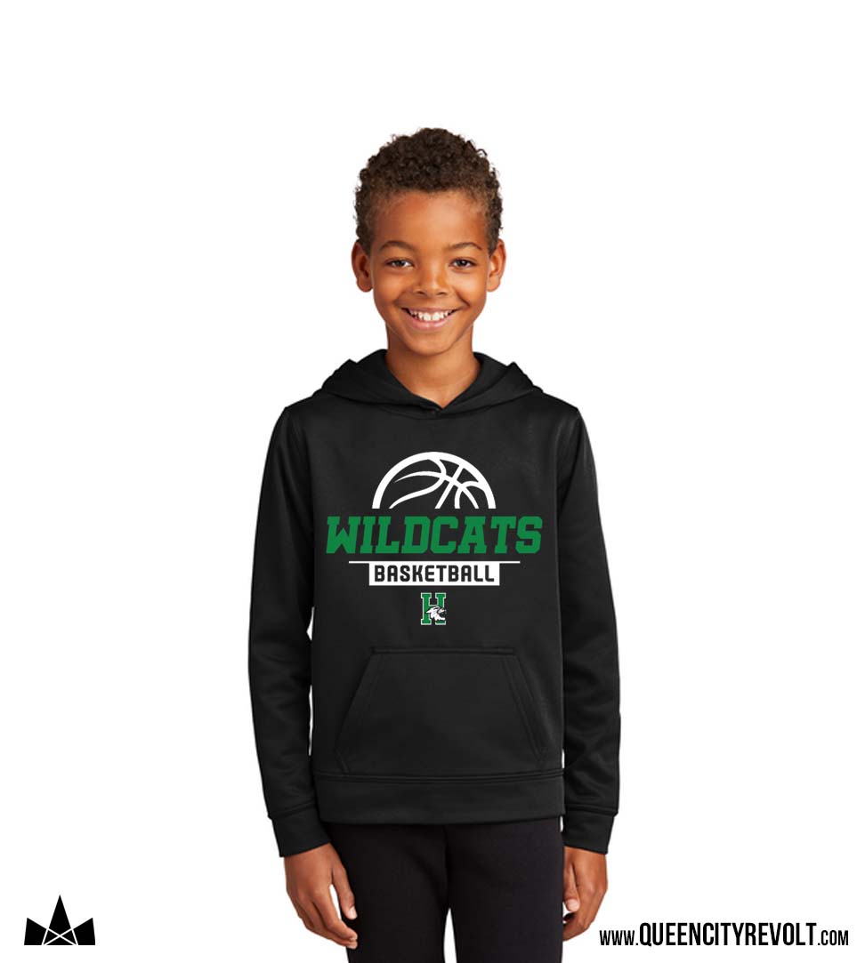Harrison Basketball Youth Performance Hoodie, Black