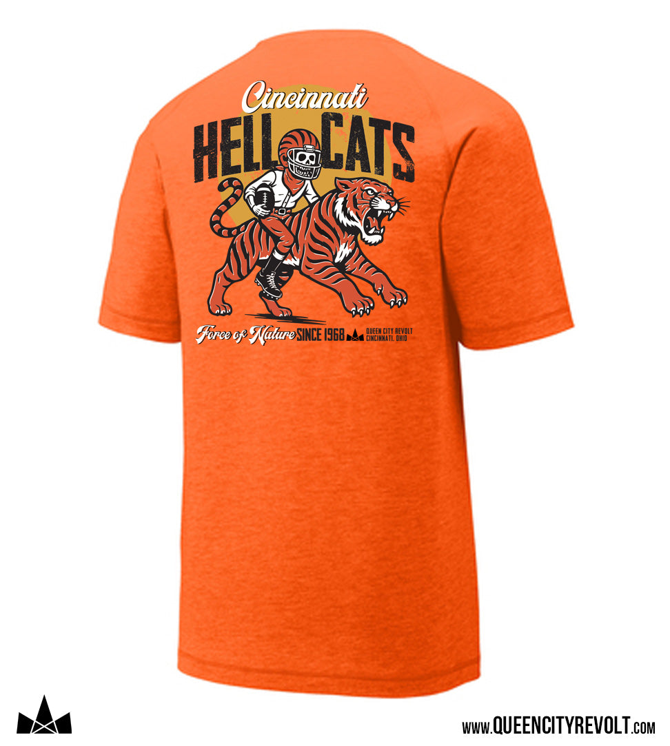 Cincinnati Football Hell Cats Tshirt, Orange